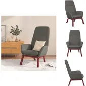 vidaXL Fauteuil Relax Tissu gris clair - Fauteuil