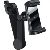 Baseus support de téléphone pour appuie-tête de voiture avec chargeur sans fil Qi intégré 15 W noir (WXHZ-01)