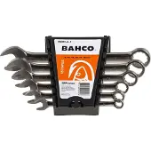 Bahco Metric Stainless Steel Combination Wrench Set 6 Units Argenté