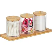 Relaxdays Pots-cotons-tiges