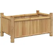 vidaXL Jardinière 50x30x25 cm bambou