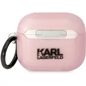 Karl Lagerfeld Kla3Hnchtcp Airpods 3Cover Różowy/Pink Ikonik Choupette