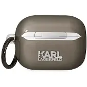 Karl Lagerfeld Klaphniktck Airpods Procover Czarny/Black Karl`s Head