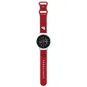 Hello Kitty Pasek Uniwersalny HKUWLSCHBLR Silicone Kitty Head czerwony/red 22mm (Acier inoxydable, Silicone), Sangles de montre, Rouge