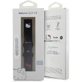 Hello Kitty Pasek Uniwersalny HKUWLSCHBLK Silicone Kitty Head czarny/black 22mm (22 mm, Acier inoxydable, Plastique, Silicone), Sangles de montre, Noir