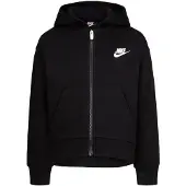 Nike Veste de survêtement 'Club Fleece' noir / blanc