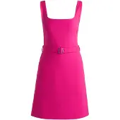 HUGO Kamena 10218228 01 Sleeveless Short Dress Rose 42 Femme