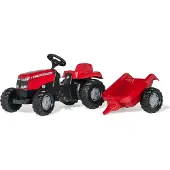 Rolly Toys Tracteur d'escalier RollyKid Massey Ferguson junior rouge