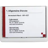 Durable Plaque de porte CLICK SIGN, DIN A5, blanc en plastique de haute qualité