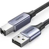 UGREEN Câble d'imprimante Usb Type B (mâle) - Usb 2.0 (mâle) 480 Mbps 5 M Noir (Us369 90560)