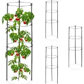 Relaxdays 4x support pour plantes grimpantes (22 cm, 22 cm)