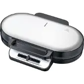 Melissa Double gaufrier 1200W Noir / Acier inoxydable -