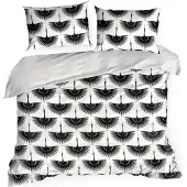 Sonstiges Taie d'oreiller 200 x 220 cm noir / blanc 100% coton