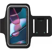 SmartFitness Motorola Edge X30 Bracelet de sport pour téléphone portable, Brassard pour smartphone, Noir