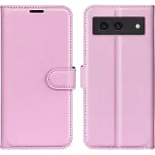 Screen Guard Professional Housse cuir Google Pixel 8a Leather Guard (Google Pixel 8a), Coque pour téléphone portable, Rose, Noir