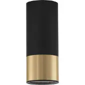 Lyora Spot de plafond Picto 15cm noir avec or