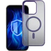 3MK Frosty MagCase iPhone 16 Pro Max fioletowy/pourpre (Apple iPhone 16 Pro Max), Coque pour téléphone portable, Transparent, Violet