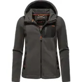 MARIKOO Veste en polaire 'Mount Iwaki' anthracite / orange / noir