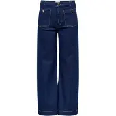 ONLY Jeans flare / larges ONLMADELINE HW WIDE femmes - Bleu - EU XL / 32