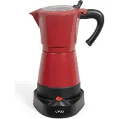 Livoo Cafetière italienne électrique 6 tasses rouge - - DOD117RC -