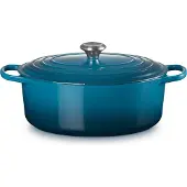 Le Creuset Gietijzeren Ovale Braadpan Deep Teal 31cm 6,3l