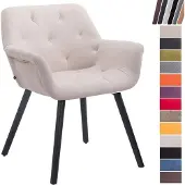 CLP Chaise visiteur Cassidy tissu noir