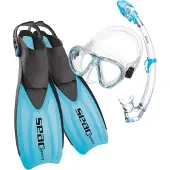 Seac Sub Tris Sprint Dry Kids Snorkeling Set Bleu EU 32-35 Enfants