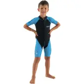 Seac Sub Dolphin 1.5 Mm Junior Short Sleeve Shorty Bleu,Noir 5 Years Garçon
