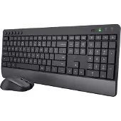 Trust Trezo keyboard Mouse included Universal RF Wireless QWERTZ German Black