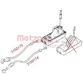 METZGER Câble dede boîte de vitesses gauche pour MINI MINI (R50)