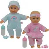 Happy Friend Twin Baby dolls 30cm (504221)