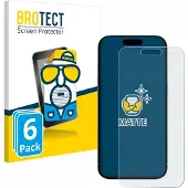 BROTECT Film de protection antireflet Protection d'écran mat (Apple iPhone 15), Téléphone portable : film de protection, Gris