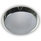 Niermann Standby Niermann E27 plafonnier verre parchemin, chrome, 30cm, Made in Germany (E27)