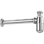 TRIZERATOP Siphon pour lavabo Flasque, chrome