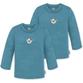 Normani T-Shirt 'Taupo' beige / bleu cyan / émeraude / blanc