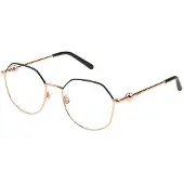 Furla Lunettes de Vue VFU870 54/19/135 Oro ramato lucido c/parti colorate Metallo WOMAN VFU870