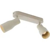 QAZQA Spot encastré rond beige GU10 50 mm 2 lumières - Stanley