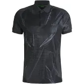 BOSS pour homme. 50537757 Polo Paddy Desert Active noir (L), Casuel, Polyester, Manche courte
