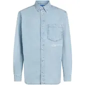 Karl lagerfeld Jeans A2m16021 Denim Long Sleeve Shirt Bleu S Homme