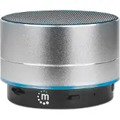 Manhattan 165327 Metallic LED-Bluetooth«-Lautsprecher silber
