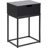 Actona Table de chevet Mistra 1 tiroir - noir