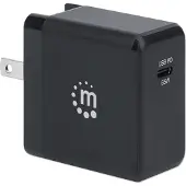 Manhattan 102278 PD USB-Ladegerät 65W GaN-Technol. Stecker EU,UK&US