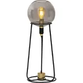 Näve Stelo lampe de table E27 Ø26,5cm noir
