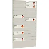 Paper Flow PAPERFLOW PB24C.02 PAPERFLOW Support mural pour cartes d'employés, 24 cases
