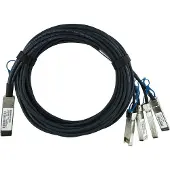 BlueOptics Meraki QSFP28-4SFP28-DAC-3M compatible BlueLAN QSFP28 DAC SC282701L3M26, Émetteur-récepteur, Noir