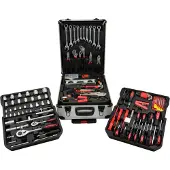 GEKO Coffret à outils avec outils 187pcs.