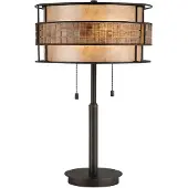 QUOIZEL Elstead Laguna lampe de table E27 double cuivre renaissance