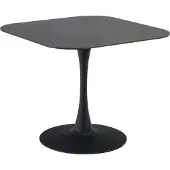 Molecule Malta table de salle à manger 90x90cm noire.