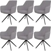 Mendler Chaise de salle à manger -L79 (lot de 6)