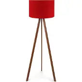Opviq , AYD-1571, Lampadaire, rouge, MDF, 38 x 38 x 140 cm